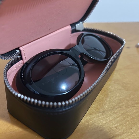 Acne Studios Mustang Oval Black Sunglasses Kurt Cobain inspired - Picture 9 of 12